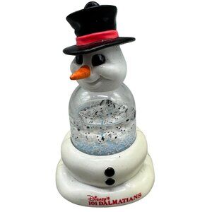 Christmas Disney 101 Dalmatians Snowman Globe Figurine 1996 Collectible READ